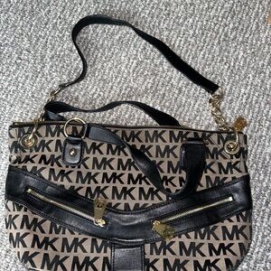 Michael Kors Black and Tan Women's Bag